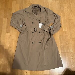 Uniqlo Relaxed Trench Coat - Coffee
